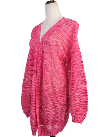 Excellent Jo No Fui Pink Cotton Natural Cardigan Size XS
