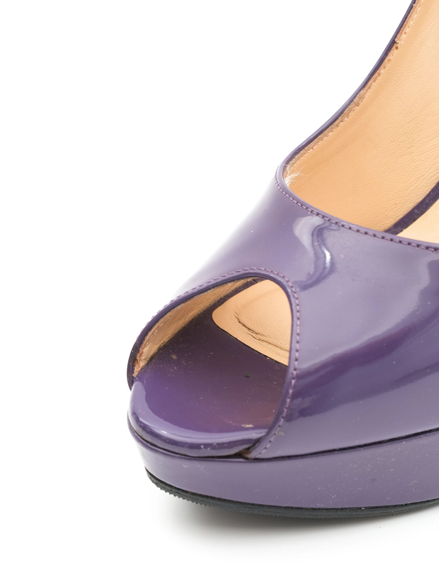 NEW Emilio Pucci Purple High-Heel Peep-Toe Pumps Size 37