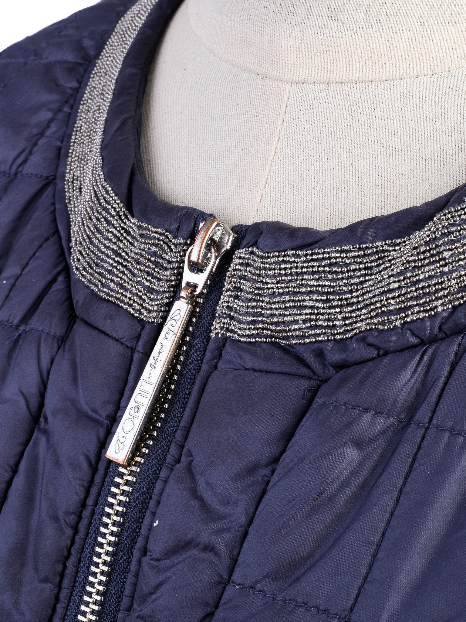 Excellent Liu Jo Navy Blue Quilted Jacket Size M