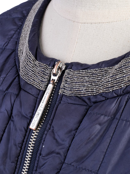 Excellent Liu Jo Navy Blue Quilted Jacket Size M