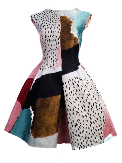 Excellent Philosophy Di Lorenzo Serafini Sleeveless Flared Dress Size M