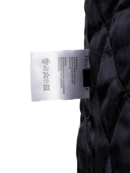 Excellent Phillipp Plein Black Sleeveless Hoodie with Embellished Crest