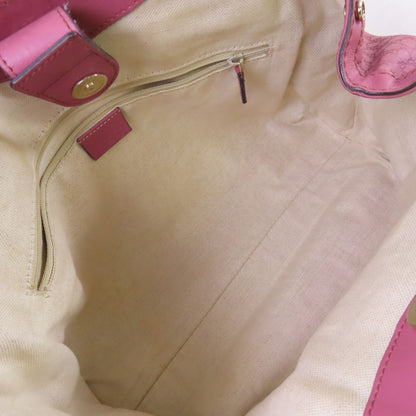 Gucci Cowhide Leather Sukey Tote Bag Golden Shoulder Back Bag Deep Powder Red Shoulder Bag Pink Calfskin (cowhide