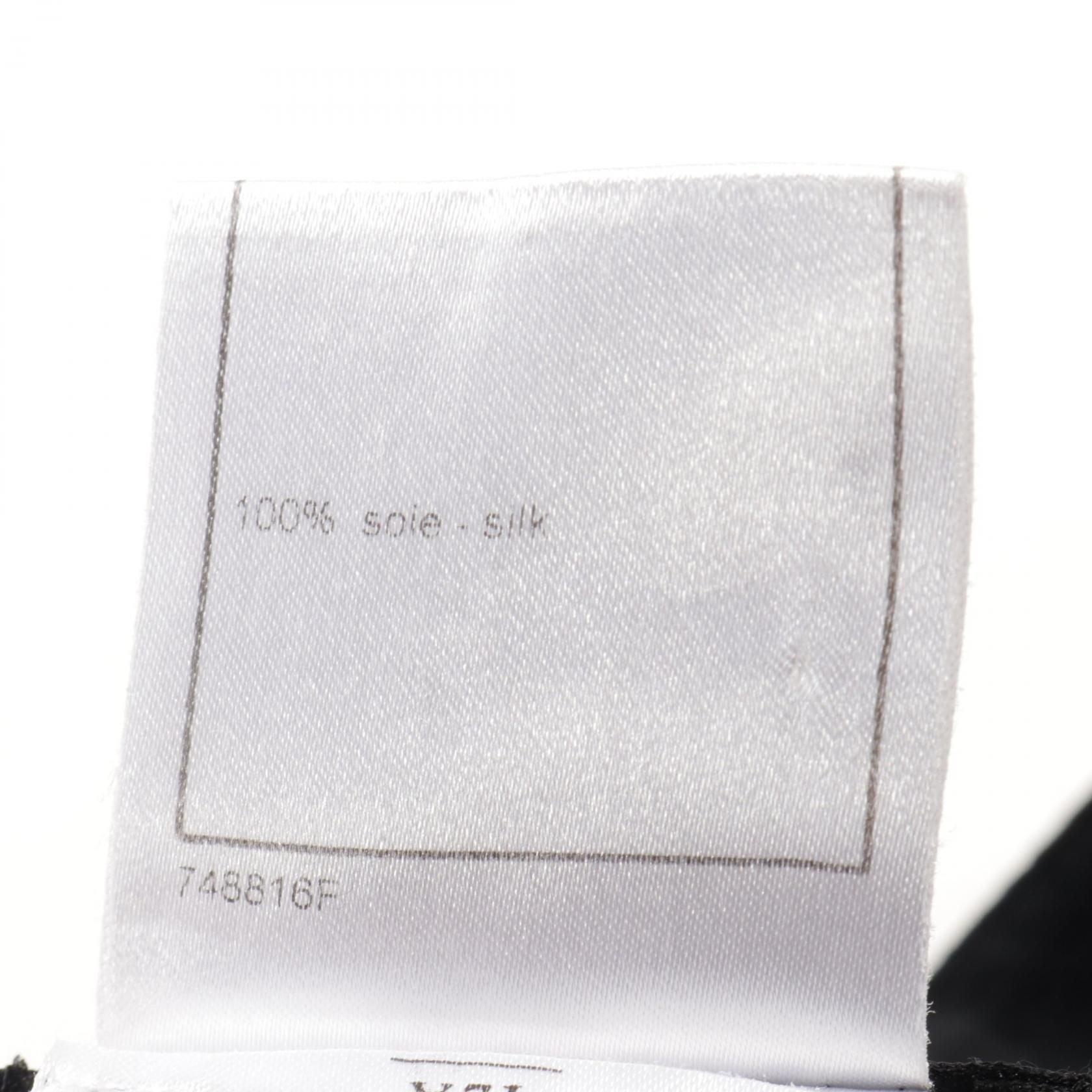 Chanel Black Skirt Silk P 27732v 16159