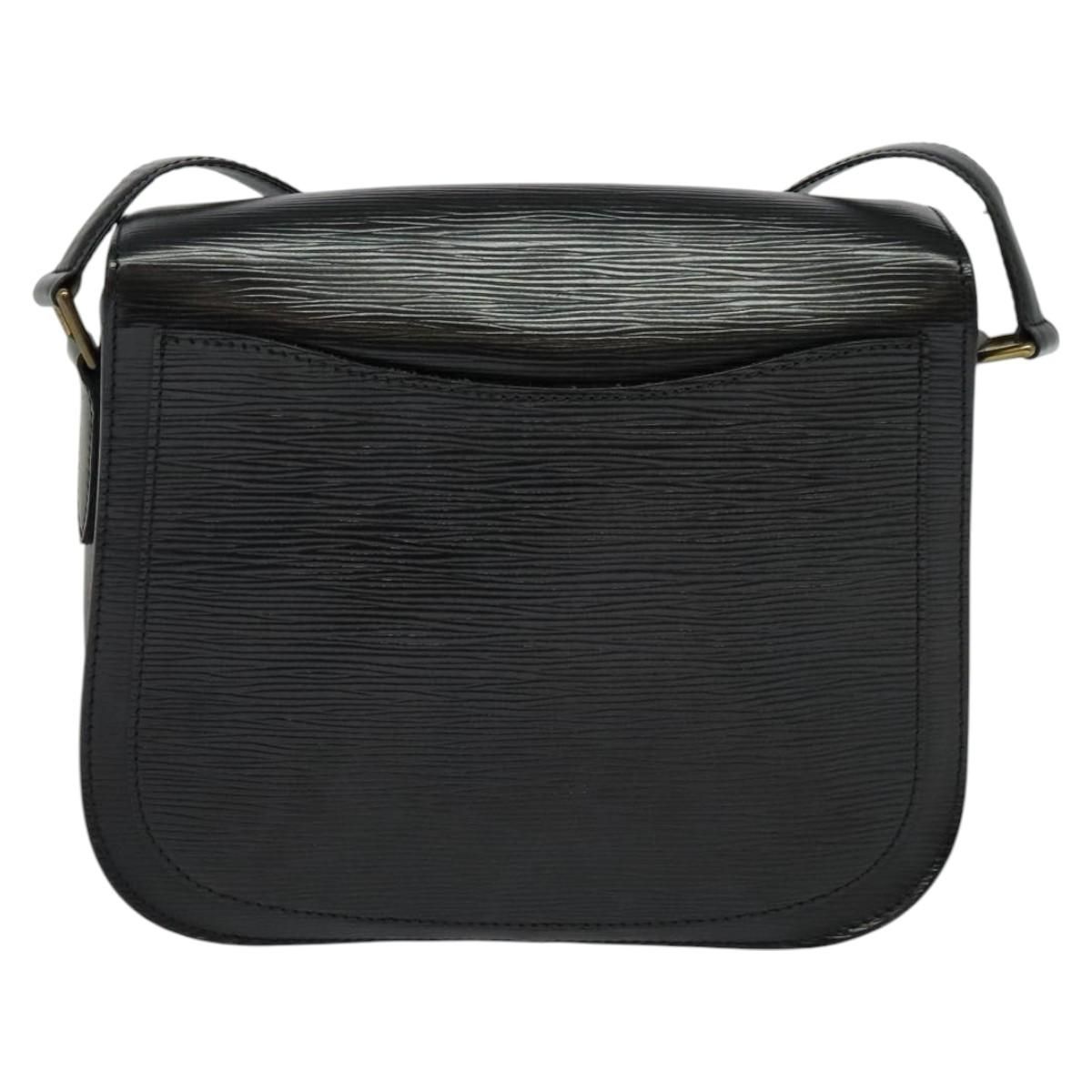 Louis Vuitton Epi Saint Cloud Gm Shoulder Bag Black Noir M 52192 Lv Auth