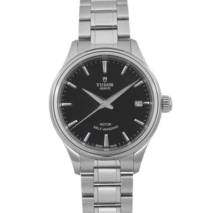 Tudor Style 34mm Stainless Steel Black Dial Ladies Automatic Watch 12300-0002