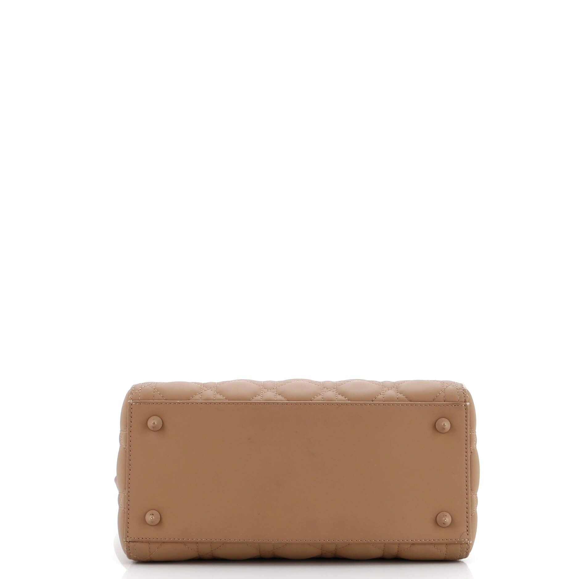 Christian Dior Ultra Matte Supple Lady Dior Bag Cannage Studded Lambskin Medium
