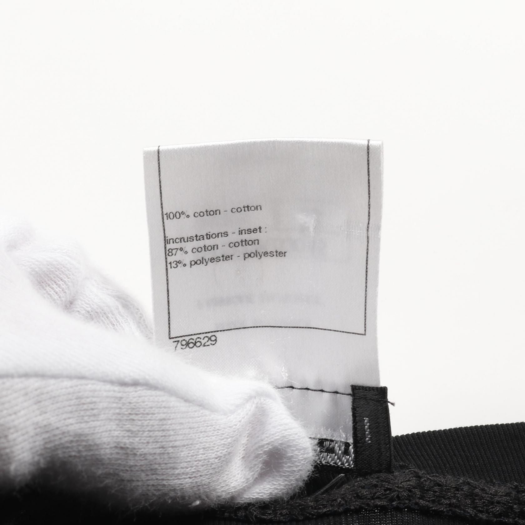 Chanel Black T-shirt Cotton P 41322