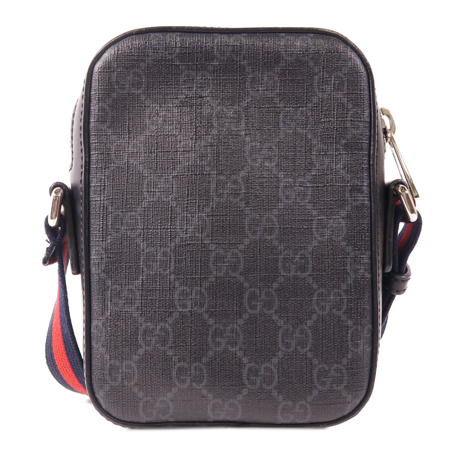 Gucci GG Supreme Monogram Appia Calfskin Web Small Camera Messenger Bag