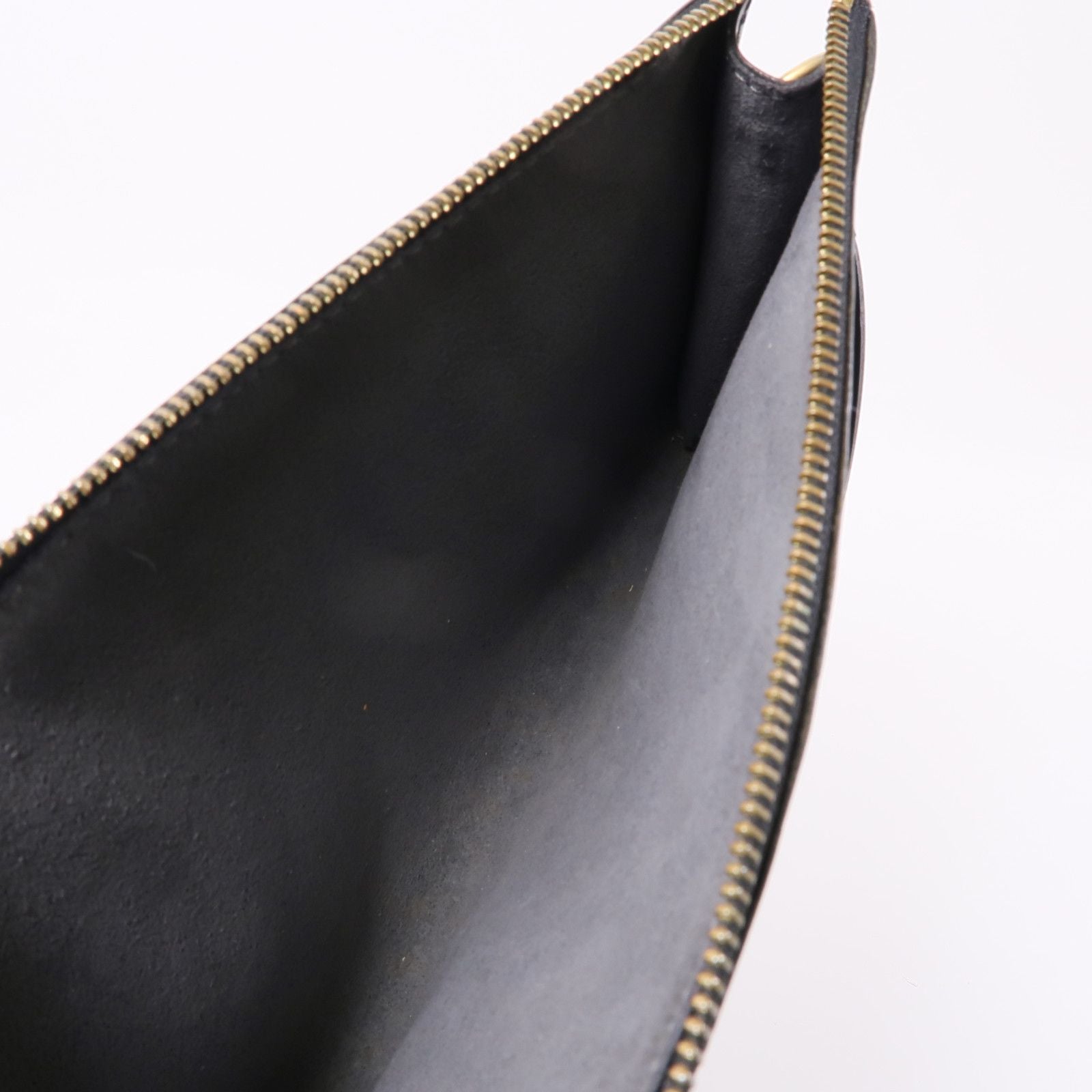 Louis Vuitton Epi Pochette Accessoires Pouch Gold Handmade Bag Black Black Handbag M 5294