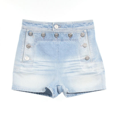 Chanel Blue Denim Pants Cotton P 76229v 68736