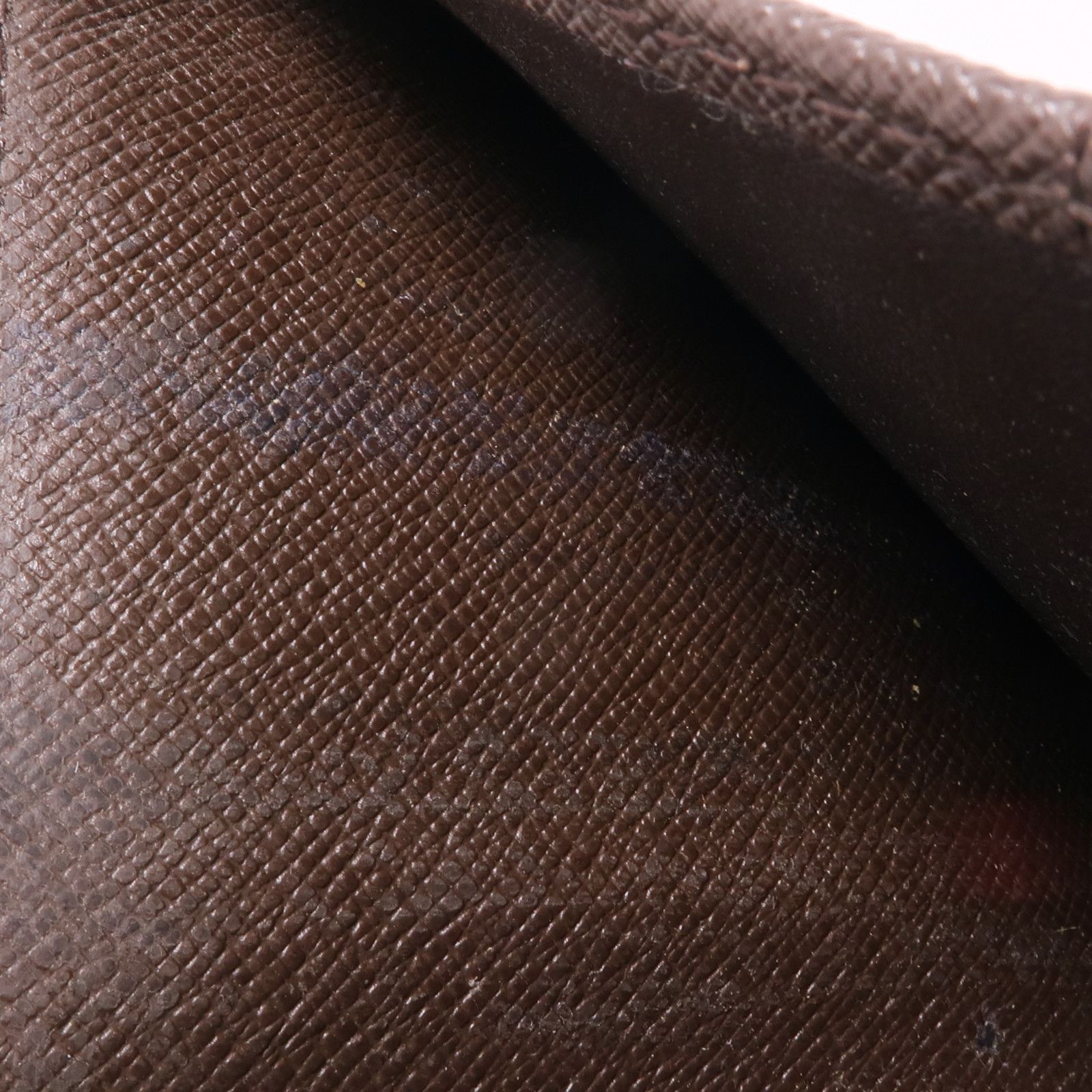 Louis Vuitton Damier Wallet Ebene Brown Bi-Fold Wallet N 61666
