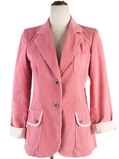 Excellent See by Chloe Pink Corduroy Blazer Size N/A