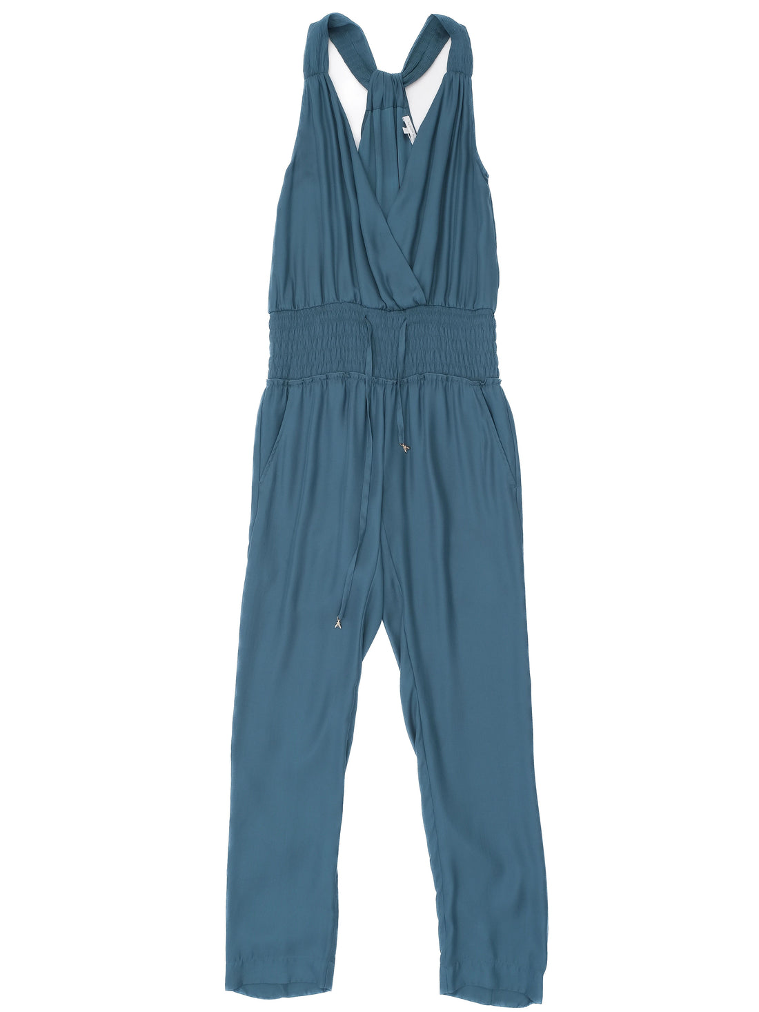 Excellent Patrizia Pepe Green Halter Neck Jumpsuit Size 40 M