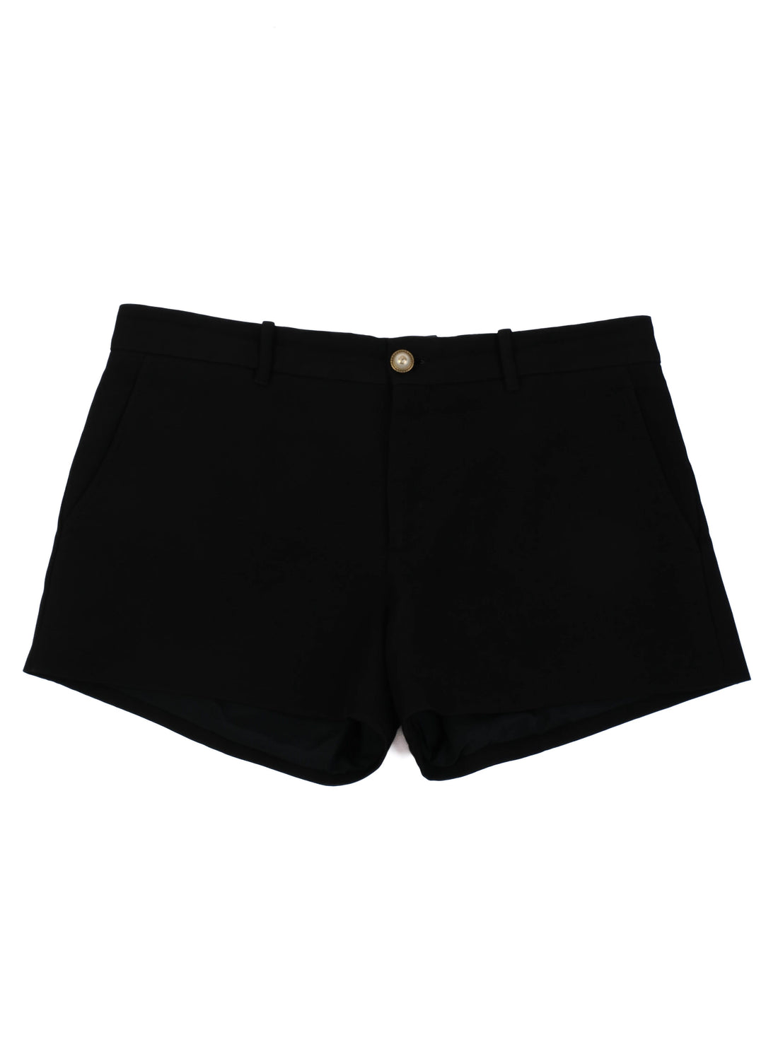 Excellent Gucci Black Wool Shorts for Women Made in Italy