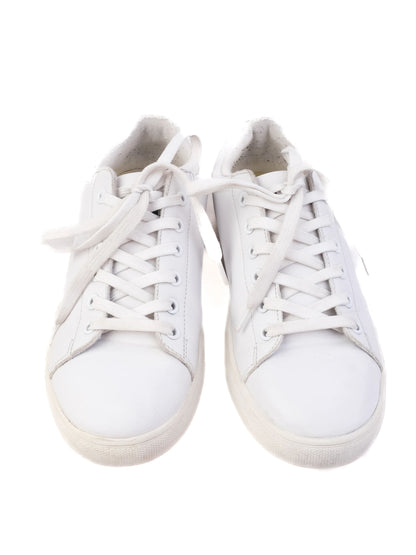 Excellent MSGM White Leather Sneakers Size 36.5