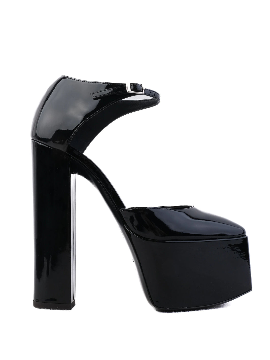 NEW Giuseppe Zanotti Black Leather Platform High Heels Size 35