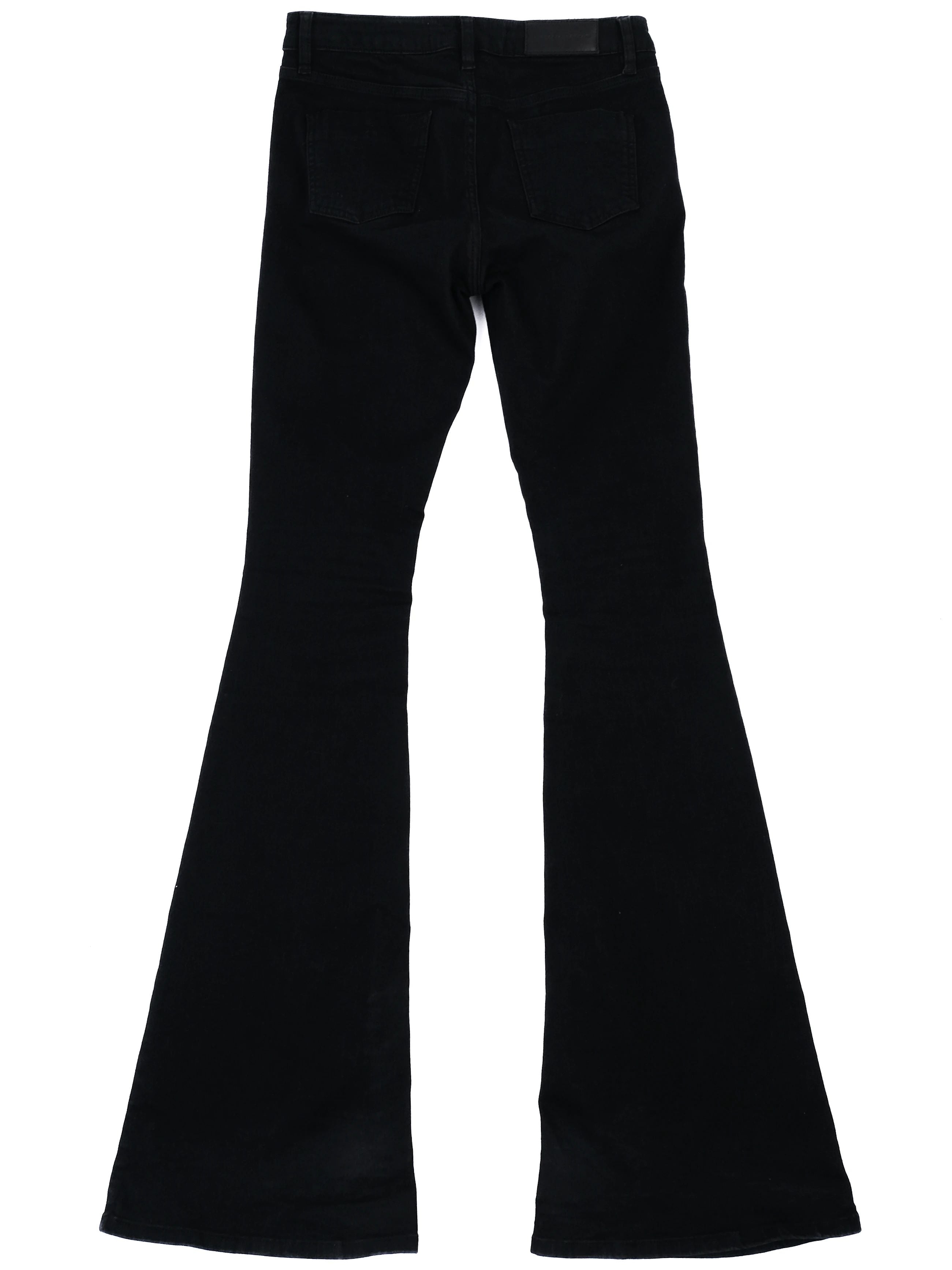 Excellent Victoria Beckham Black Flared Jeans Size S 26