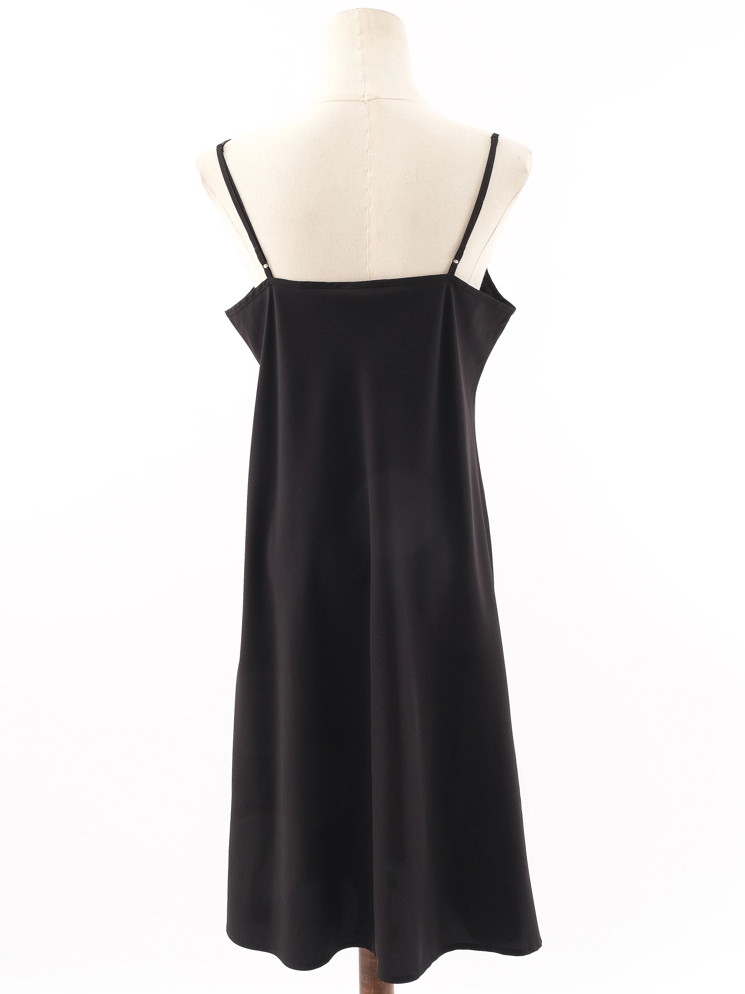Excellent DKNY Green Slip Dress XL Spaghetti Straps Polyester