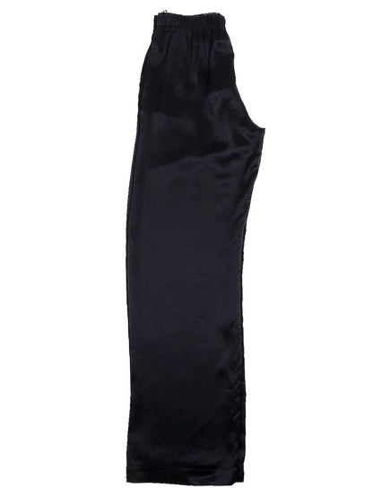 NEW Max Mara Black Acetate Pants with Elastic Waistband