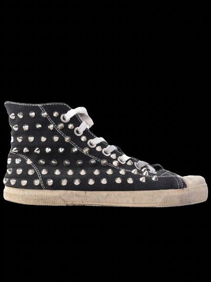 Good Gienchi Black Studded High-Top Sneakers Size 41 Men