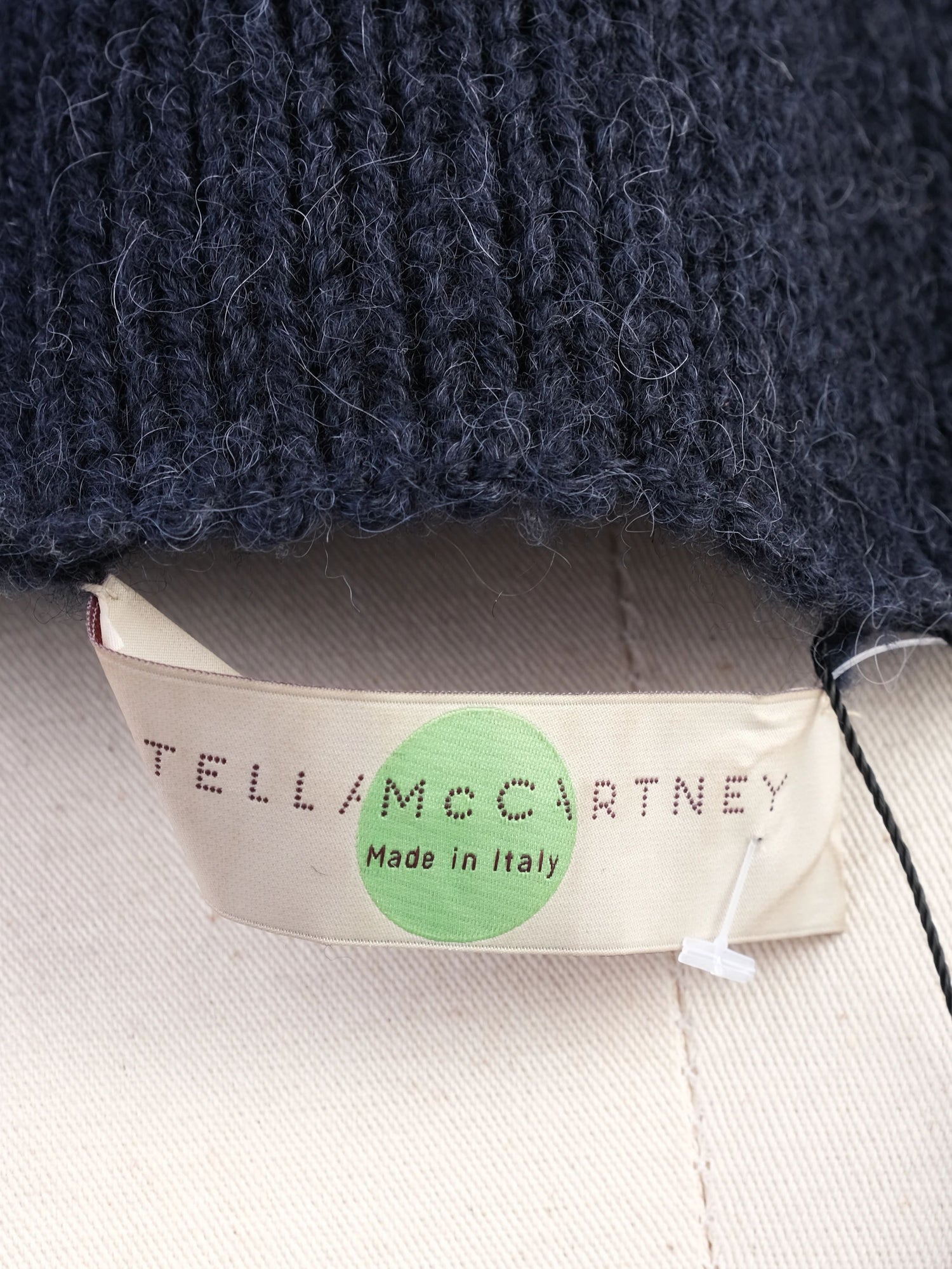 Excellent Stella McCartney Knitted Sweater M Wool Geometric Pattern