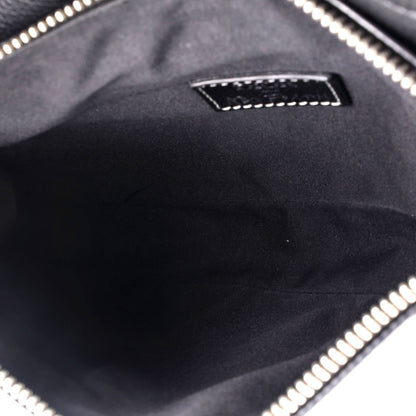 Christian Dior Alex Foxton Logo Saddle Crossbody Bag Printed Leather