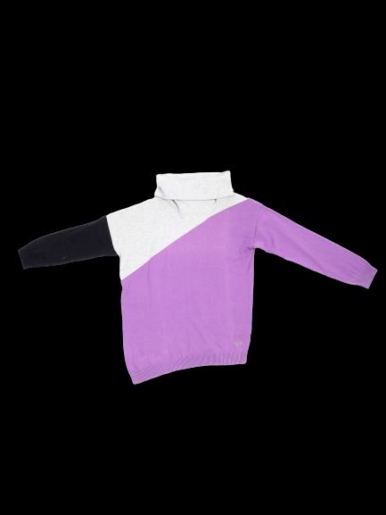 Excellent Armani Junior Color-Blocked Turtleneck Sweater Size 12