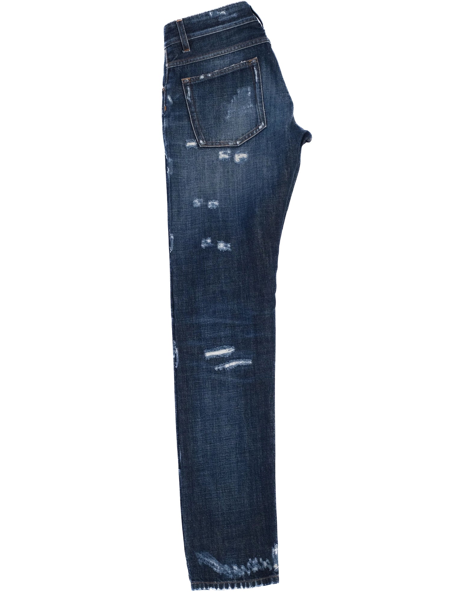 Excellent Dolce Gabbana Blue Distressed Denim Jeans Size XS