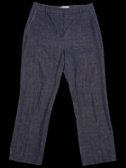 Excellent Weekend MaxMara Blue Linen Trousers Size N/A