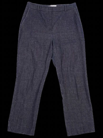 Excellent Weekend MaxMara Blue Linen Trousers Size N/A