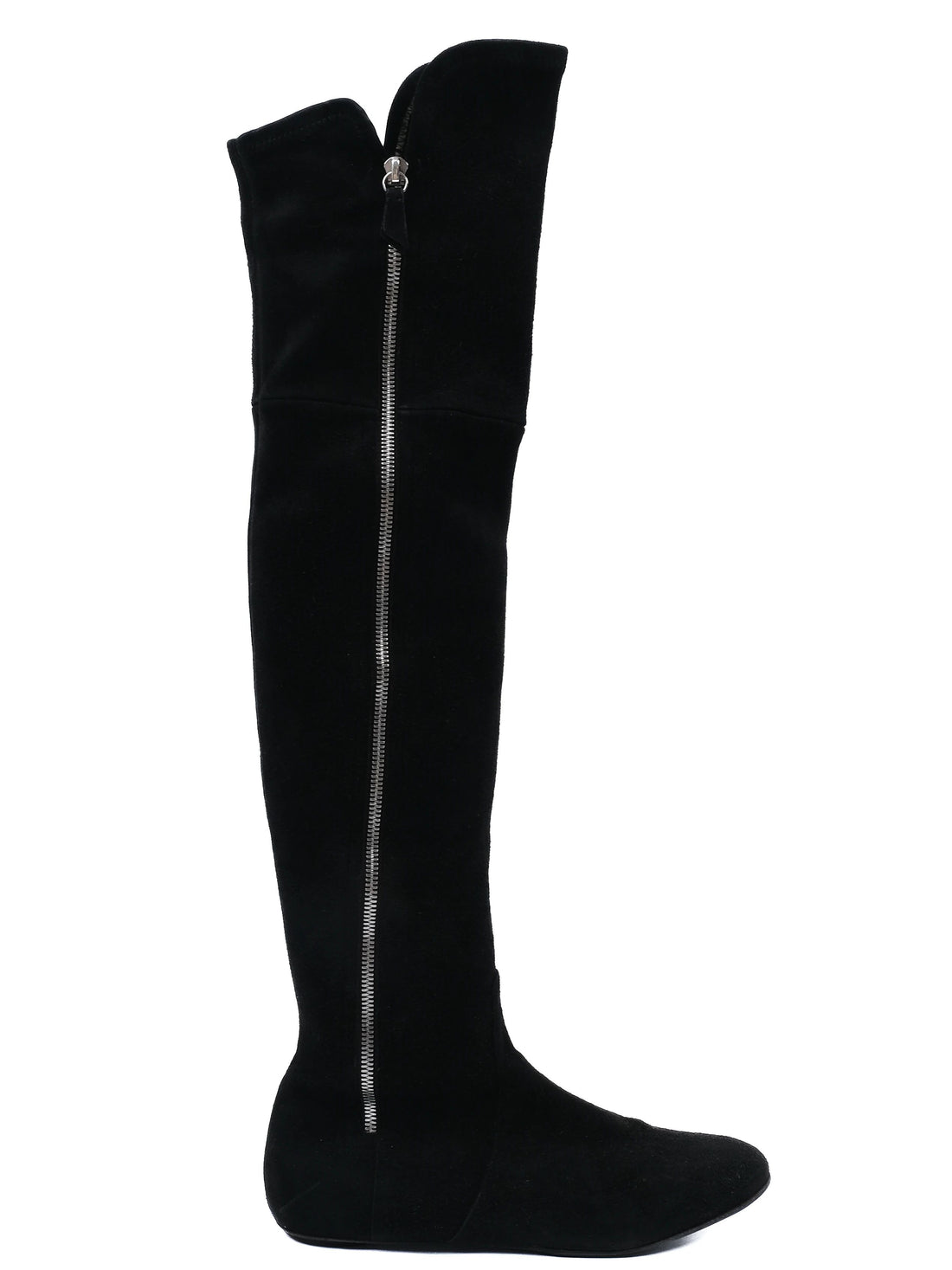 EXCELLENT Casadei Black Genuine Suede Over-the-Knee Boots Size 38