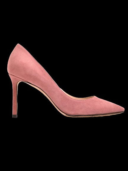NEW Jimmy Choo Pink High-Heeled Suede Stiletto Shoes Size 36