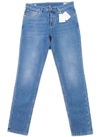 NEW Brunello Cucinelli Blue Cotton Jeans Women Size N/A