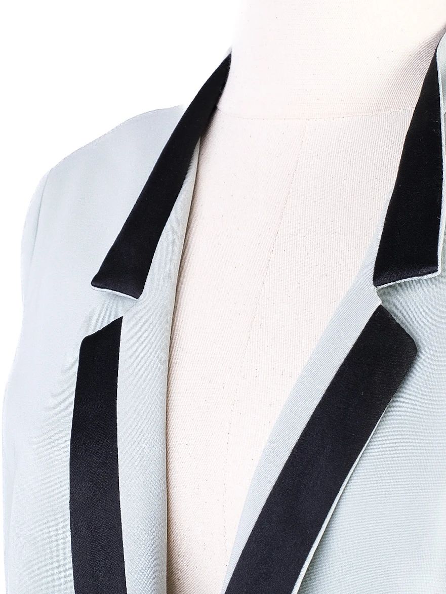 Excellent Massimo Rebechi Blue Viscose Long Blazer Size L