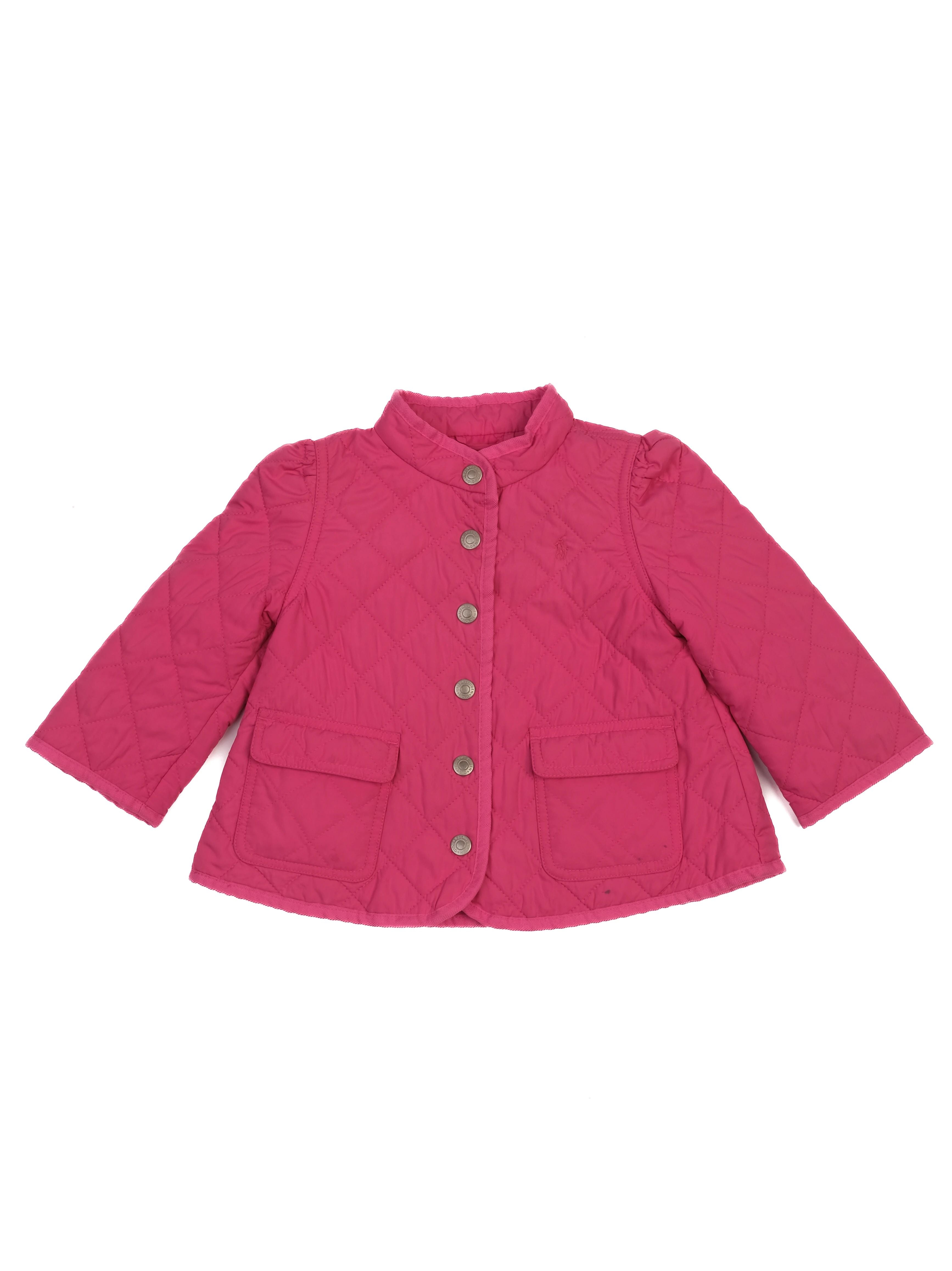 Excellent Ralph Lauren Pink Quilted Jacket for Kids Size 18M