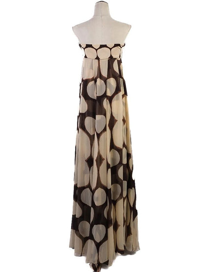 Excellent Diane von Furstenberg Strapless Polka Dot Dress Size S