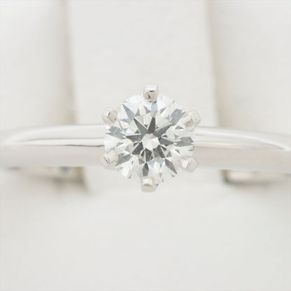 Tiffany &amp; Co. Solitaire Diamond Ring Pt950 4.6g 0.44