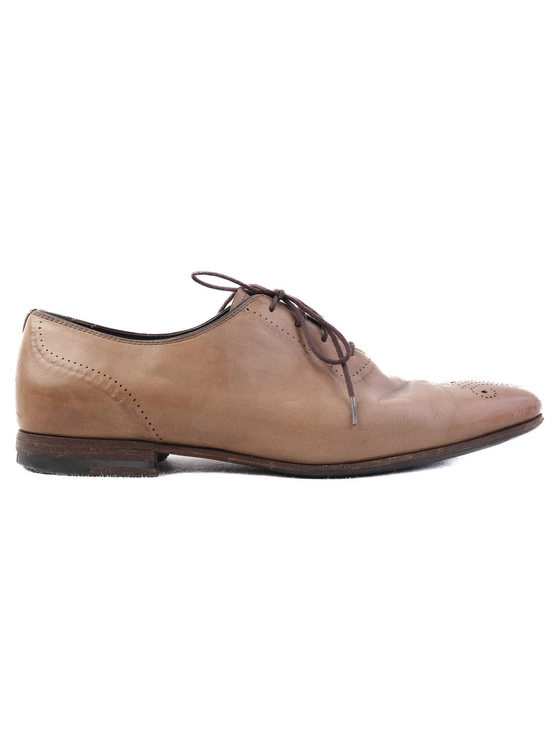 Good Bottega Veneta Green Leather Oxford Shoes Size 42