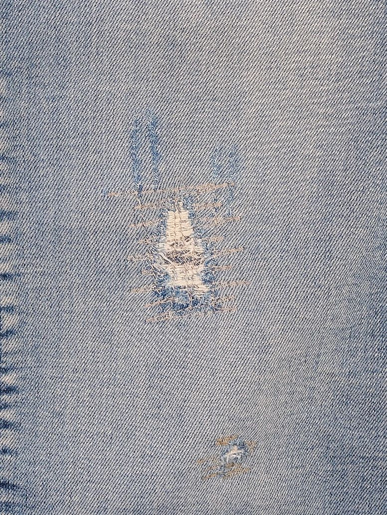 Excellent Armani Jeans Distressed Blue Cotton Size N/A