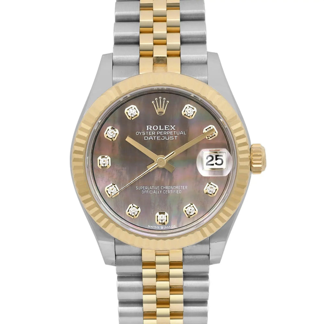 Rolex Datejust 31mm Diamond Gray MOP Dial Ladies Jubilee Watch 278273