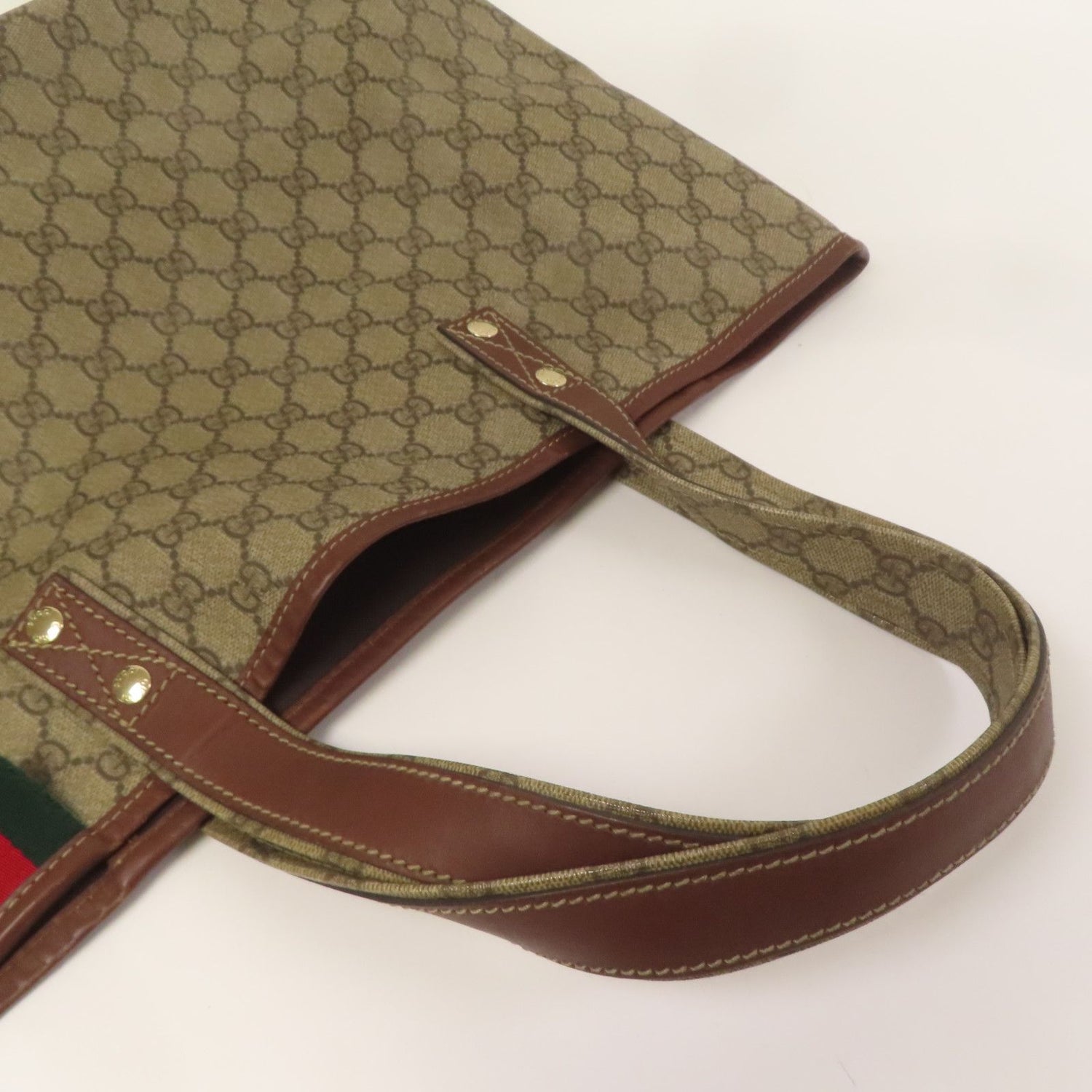 Gucci Signature Web Loop Tote, GG Supreme