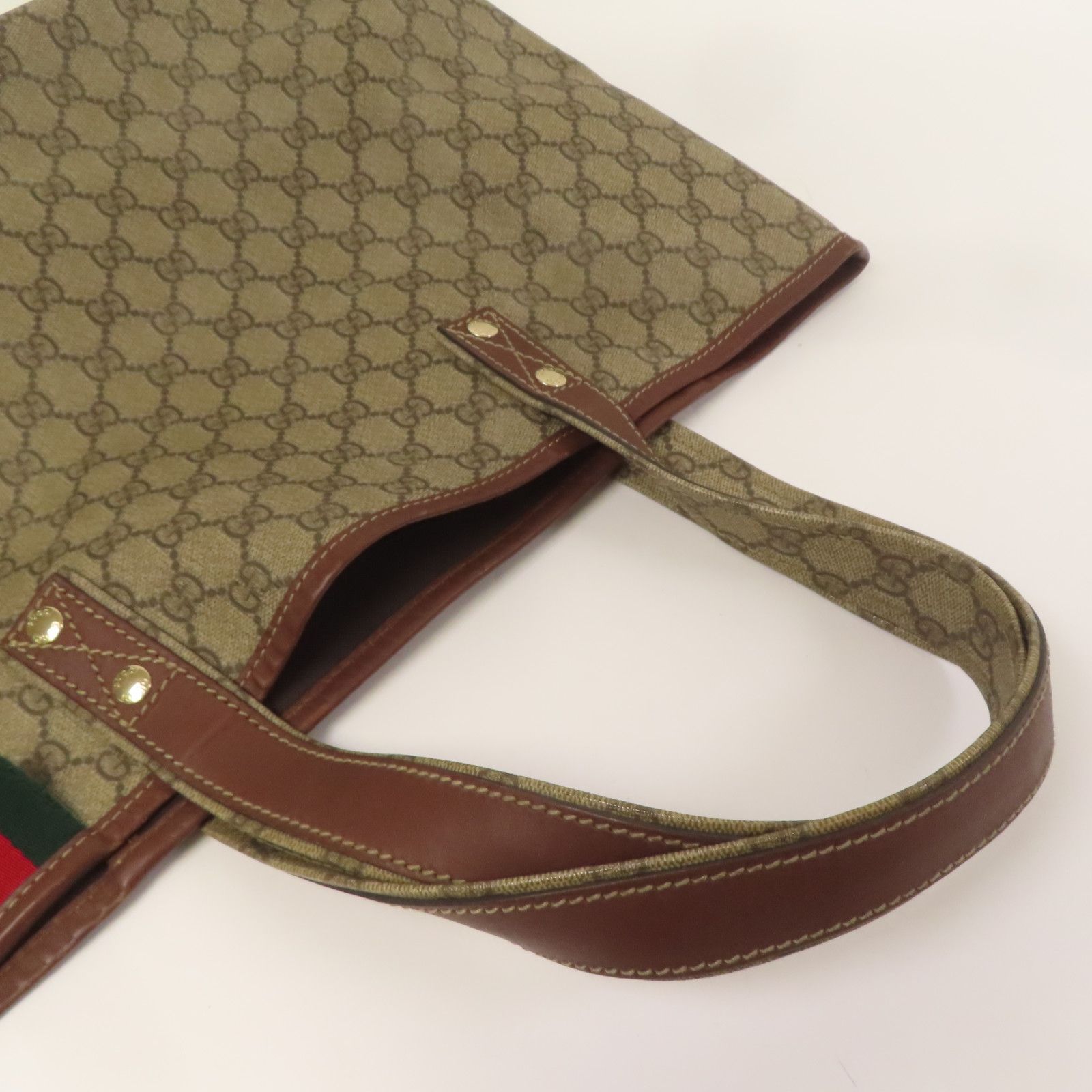 Gucci Signature Web Loop Tote, GG Supreme