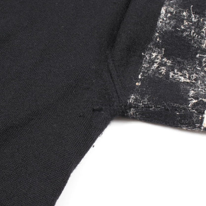 Chanel Black White Beige Tweed Knit Cashmere P 25262w 03472