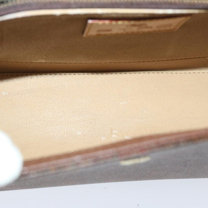 Etro Hand Bag Pvc Leather 2way Brown Auth