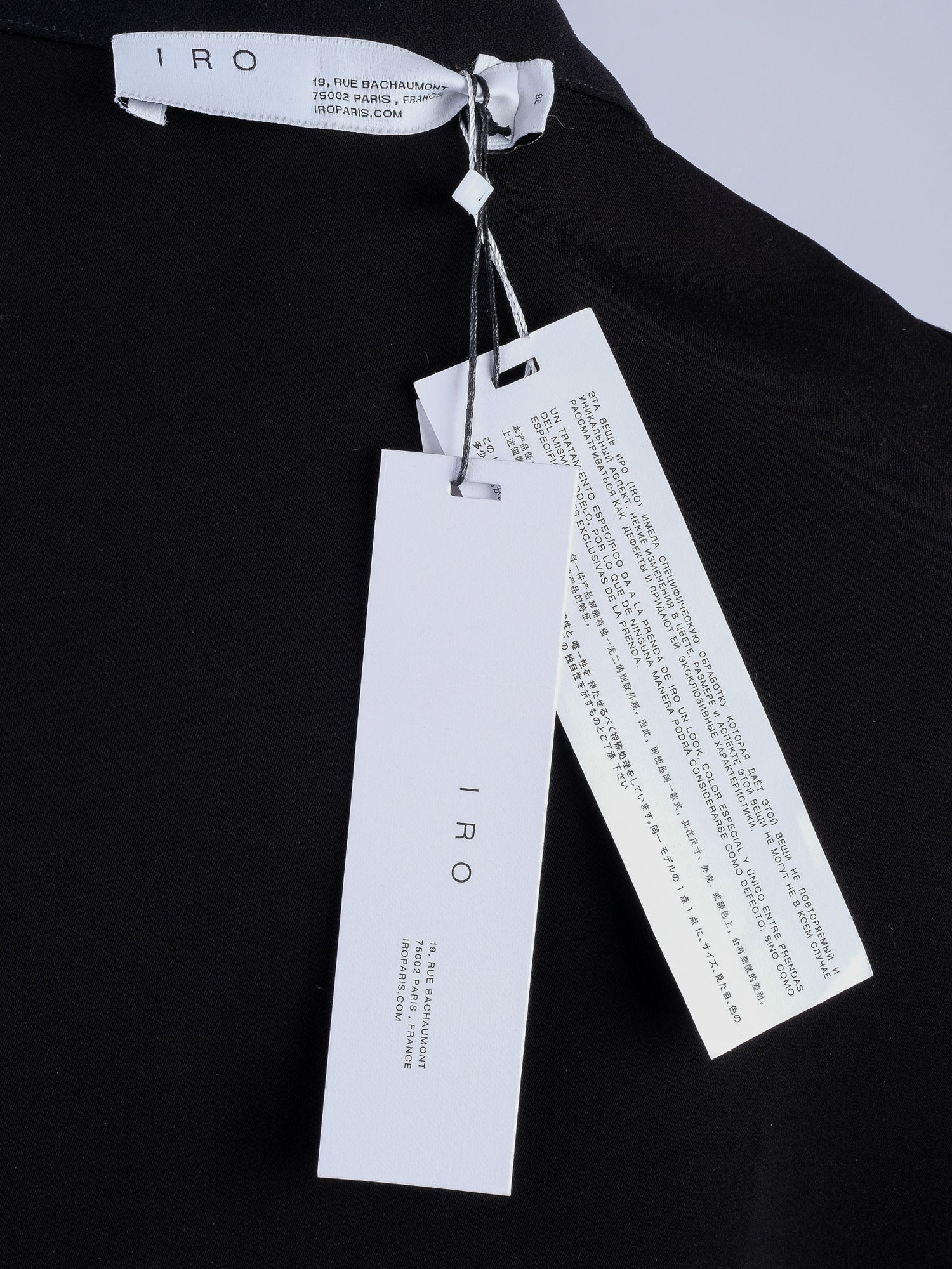 NEW Iro Black Layered Skirt Ruffled Design Size S