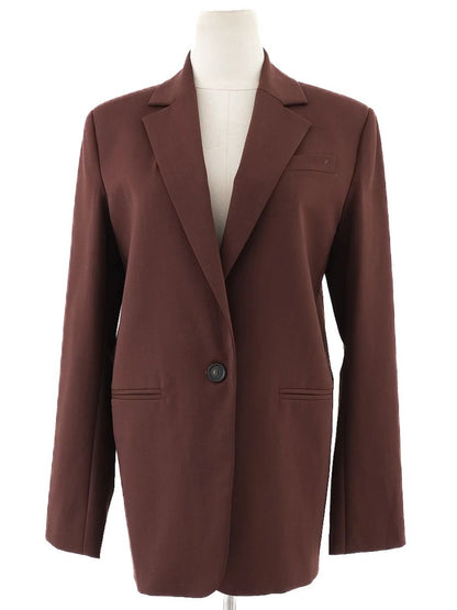 Excellent Erika Cavallini Orange Wool Blazer Size M