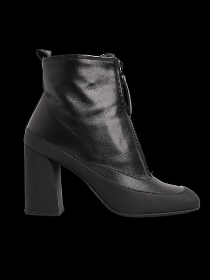 Perfect Giorgio Fabiani Black Leather Ankle Boots Size 37