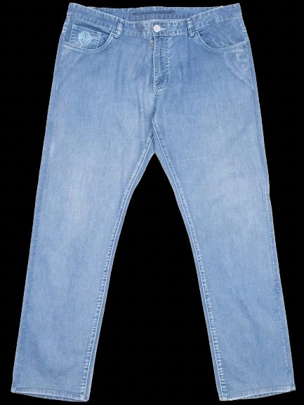 Excellent Stefano Ricci Light Blue Cotton Jeans Size XXL