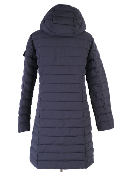Excellent Ralph Lauren Blue Quilted Puffer Coat Size M